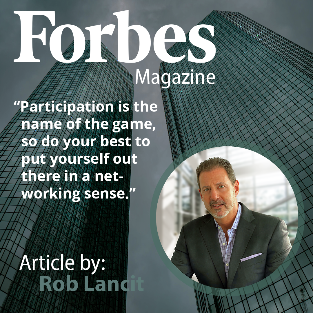 An Aerial Photo Of Two Buildings, There's A Photo Of Rob Lancit and The Text Reads: “Maximizing Value from Professional and Trade Memberships: Insights from Rob Lancit”